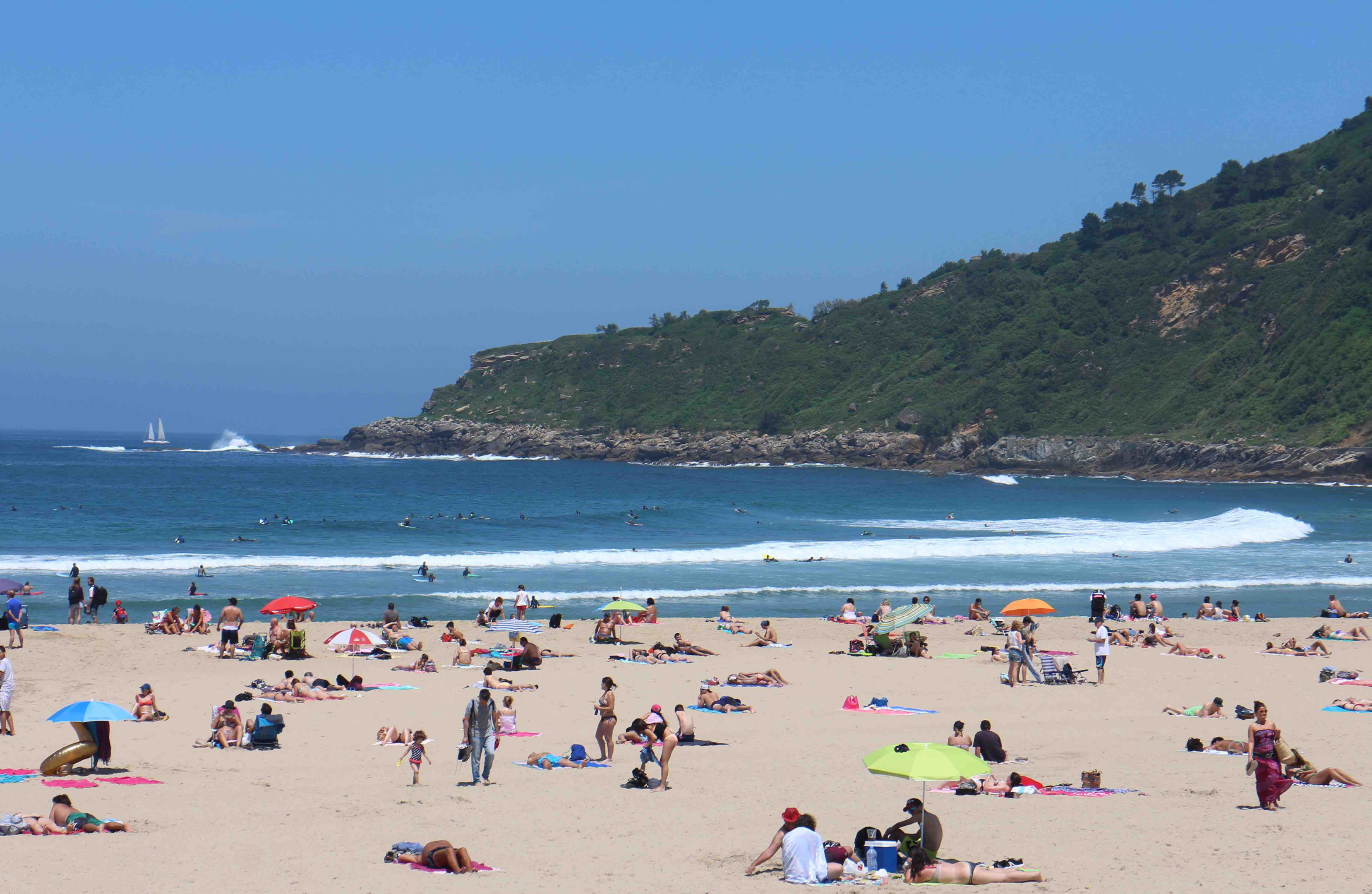 Zurriola Playa is a great spot for surf, sport and fun