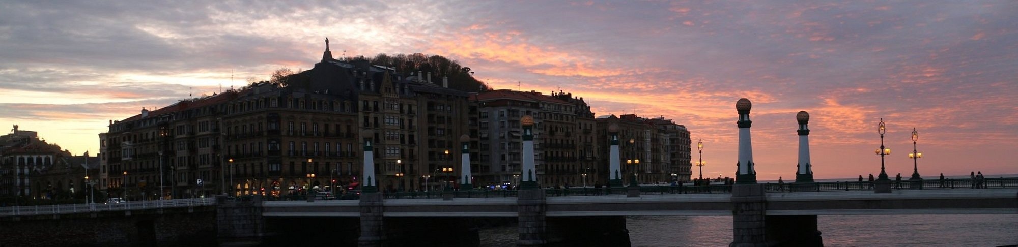 The Old Town at sunset.